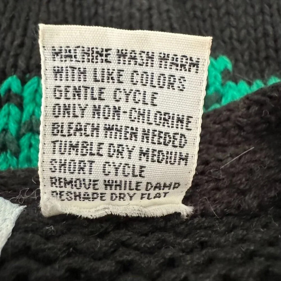 Jennifer MooreV Neck Beaded Novelty Christmas Cardigan Sweater Size Large - Picture 12 of 12